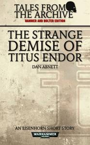 The Strange Demise of Titus Endor (couverture originale)